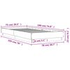 vidaXL Bettgestell Grau Sonoma 75x190 cm Holzwerkstoff