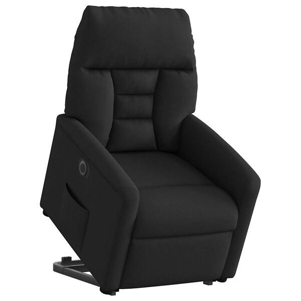 vidaXL Relaxsessel mit Aufstehhilfe Elektrisch Schwarz Stoff