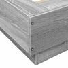 vidaXL Bettgestell Grau Sonoma 120x190 cm Holzwerkstoff