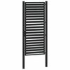 vidaXL Gartentor Abschlie&szlig;bar Schwarz 100x200 cm Aluminium