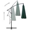 vidaXL Ampelschirm Gr&uuml;n 3 m Aluminium-Mast