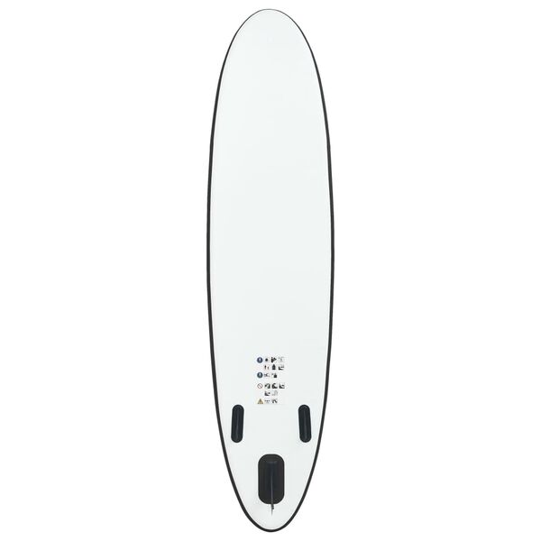 vidaXL Aufblasbares Stand Up Paddle Board Set Schwarz und Weiß