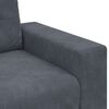 vidaXL Sofa Set 3 pcs Dunkelgrau 221 x 80 x 80 cm Samt