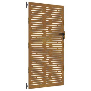 vidaXL Gartentor 85x175 cm Cortenstahl Quadratisches Design