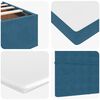 vidaXL Ottoman-Bett mit Matratzen Dunkelblau 120x200 cm Samt