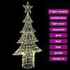 vidaXL Weihnachtsbaum mit 240 LEDs Warmwei&szlig; 150 cm Acryl