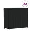 vidaXL Abdeckungen f&uuml;r Brennholzregal 2 Stk. 122x61x106 cm 420D Oxford