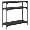 vidaXL Konsolentisch mit Regal Schwarz Eichen-Optik 75 x 29 x 75 cm