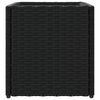 vidaXL Pflanzk&uuml;bel 2 Stk. Schwarz 36x30x32 cm Poly Rattan