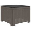 vidaXL 1-Sitzer Garten-Sofa mit Kissen Rattan-Look PP Hellgrau