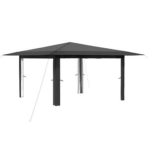 vidaXL Pavillon ohne Seitenwand 4 x 4 m Hellgrau und Anthrazit