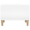 vidaXL Couchtisch Hochglanz-Wei&szlig; 60x50x36,5 cm Holzwerkstoff