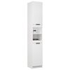 vidaXL Badschrank Wei&szlig; 32x34x188,5 cm Holzwerkstoff