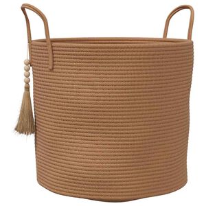 vidaXL Aufbewahrungskorb Braun &Oslash;40x35 cm Baumwolle