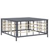 vidaXL 7-tlg. Garten-Lounge-Set mit Kissen Anthrazit Poly Rattan