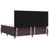 vidaXL Boxspringbett mit Matratze Dunkelbraun 200 x 200 cm Stoff