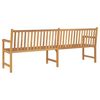 vidaXL Gartenbank 228 cm Massivholz Teak