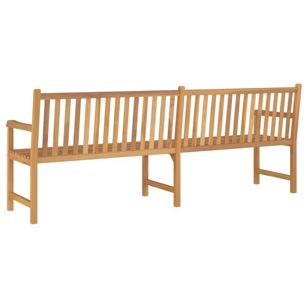 vidaXL Gartenbank 228 cm Massivholz Teak
