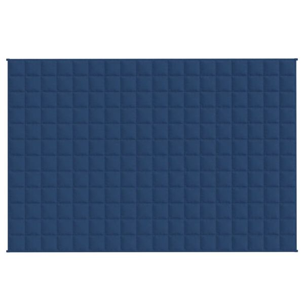vidaXL Gewichtsdecke Blau 135x200 cm 10 kg Stoff