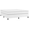 vidaXL Boxspringbettgestell Wei&szlig; 180x200 cm Kunstleder