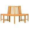 vidaXL Baumbank Halbrund &Oslash;160 cm Massivholz Teak