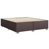 vidaXL Boxspringbett mit Matratze Dunkelbraun 180x200 cm Stoff