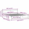 vidaXL Bettrahmen Wachsbraun 200 x 200 cm Massives Kiefernholz