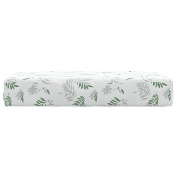 vidaXL Palettenkissen Blattmuster 60x60x8 cm Oxford-Gewebe
