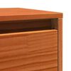vidaXL Wandschrank mit Regal mit T&uuml;r Wachsbraun Massives Kiefernholz