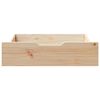 vidaXL Bettschubladen mit Rollen 2 Stk. 75x55x17 cm Massivholz Kiefer