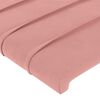 vidaXL Bettgestell mit Kopfteil Rosa 180x200 cm Samt