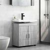 vidaXL Badezimmerschrank-Set TULUM Graues Sonoma 60 x 34 x 63 cm