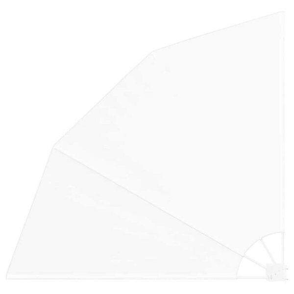 vidaXL Balkon Sichtschutz Wei&szlig; 140 x 140 cm Polyester