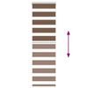 vidaXL Zebrarollo Braun 50x100 cm Stoffbreite 45,9 cm Polyester