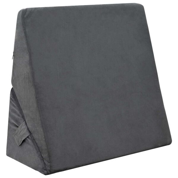 vidaXL Keil Kopfkissen Sonstiges Grau 55 x 55 x 26 cm