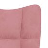 vidaXL Schaukelstuhl Samt Rosa