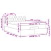 vidaXL Ottoman-Bett mit Matratze Rosa 140x200 cm Samt
