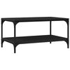 vidaXL Couchtisch Schwarz Eichen-Optik 82 x 50 x 40 cm Holzwerkstoff