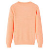 Kinderpullover Gestrickt Hellorange 128