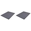 vidaXL T&uuml;rmatten 2 Stk. PVC Grau 90 x 60 cm