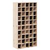 vidaXL Weinregal 2 pcs Natur 56 x 25 x 56 cm Massives Kiefernholz