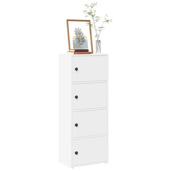 vidaXL B&uuml;cherregal Wei&szlig; 40x24x102 cm Holzwerkstoff