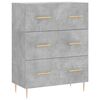 vidaXL Highboard Betongrau 69,5x34x180 cm Holzwerkstoff