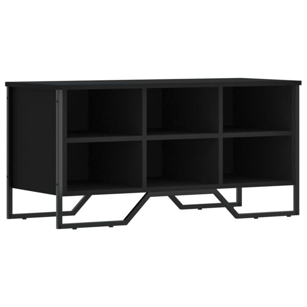 vidaXL Schuhregal Schwarz 90x38x45,5 cm Holzwerkstoff