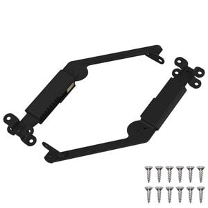 vidaXL Deckelst&uuml;tzscharnier 2 Stk. Schwarz 192 x 32 x 50 mm Stahl