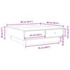 vidaXL Couchtisch Braun Eichen-Optik 90x90x28 cm Holzwerkstoff