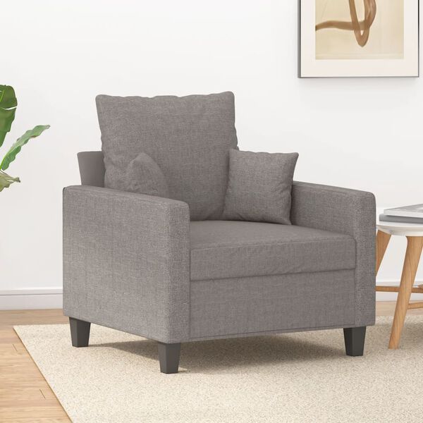 vidaXL Sessel Taupe 60 cm Stoff