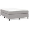 vidaXL Boxspringbettgestell Hellgrau 140x190 cm Stoff