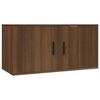 vidaXL 4-tlg. TV-Schrank-Set Braun Eichen-Optik Holzwerkstoff