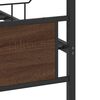 vidaXL Bettgestell ohne Matratze Braun Eiche 137x190 cm Holzwerkstoff